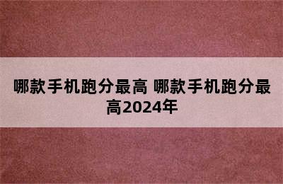 哪款手机跑分最高 哪款手机跑分最高2024年